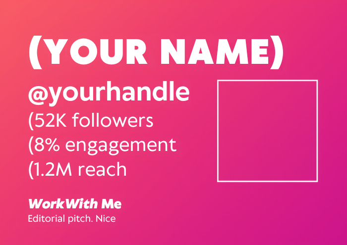 Influencer Media Kit — Editable Canva Template (6 pages · A4 + digital) Notion Template